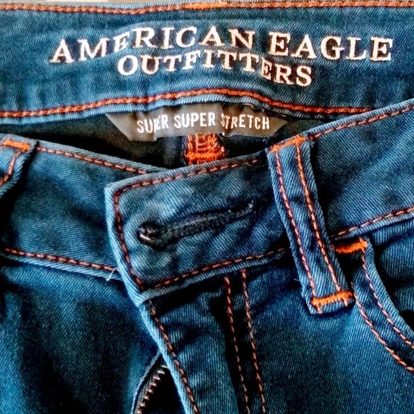 American Eagle Super Skinny Denim Jeggings Jeans size 2 - Picture 9 of 11